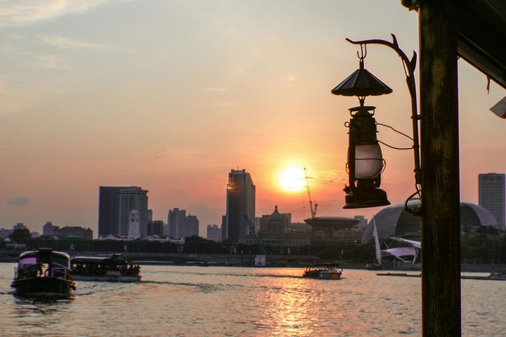 River Ride Sunset