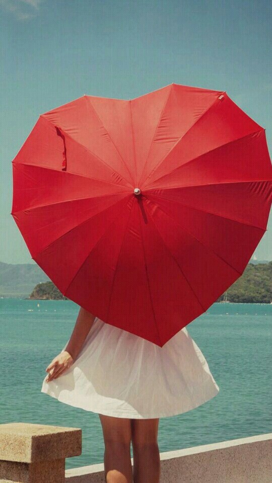 guarda chuva vermelho