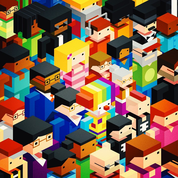 Creative Minecraft Colorful Wallpaper