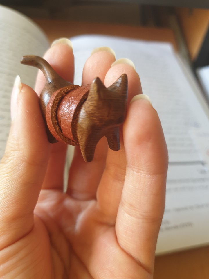 wooden cat