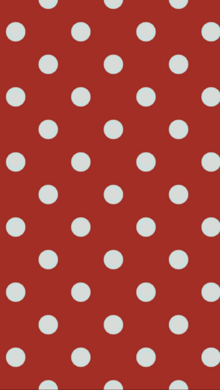 red polka dots