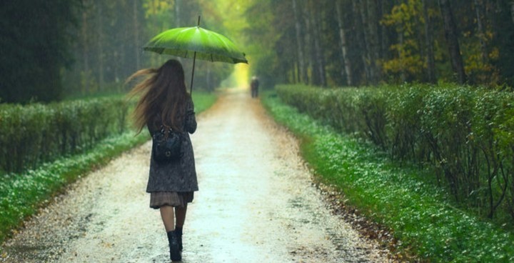 alone in the road