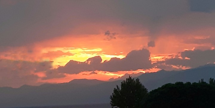sunset of fire