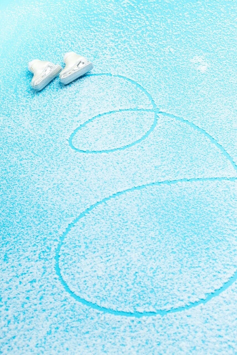 blue, line桌布