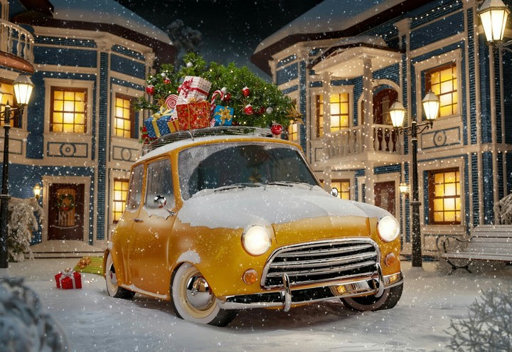 Santa car