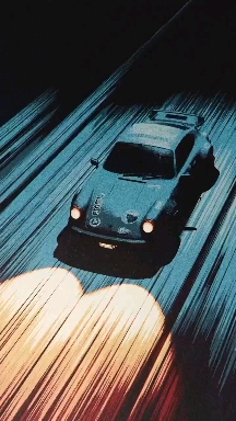 Midnight cruising Porsche 911