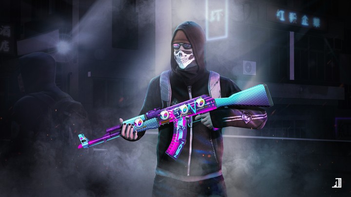 Le squelette au revolver