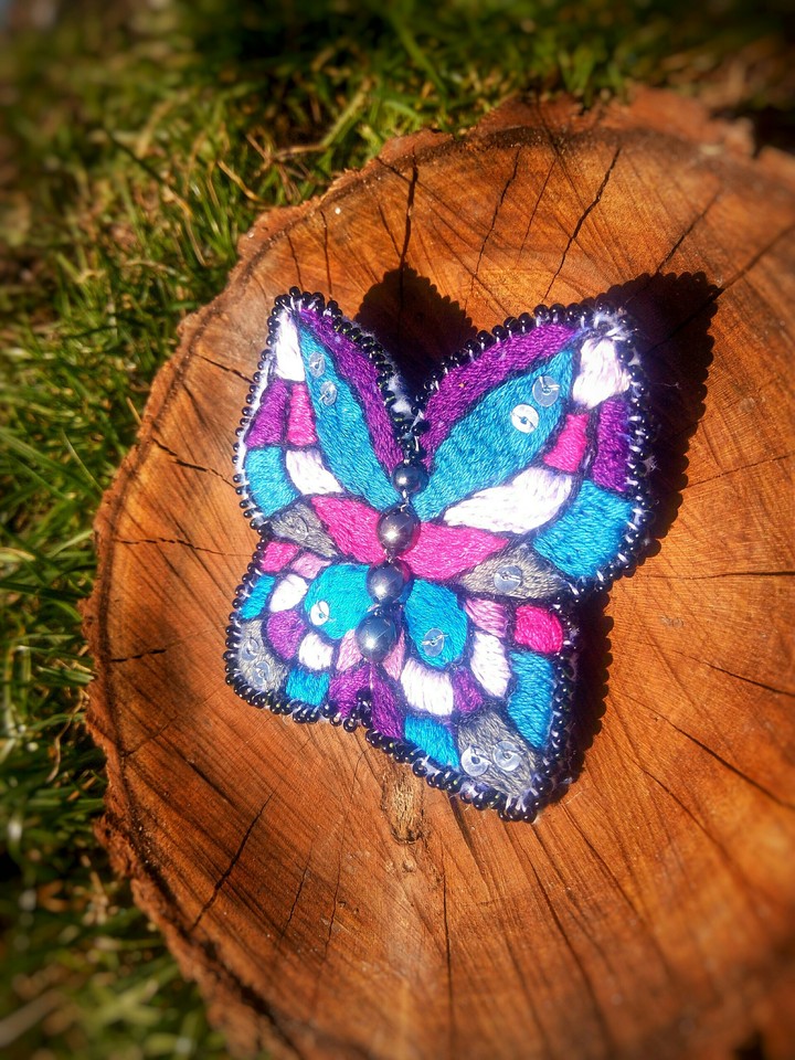 embroidery butterfly