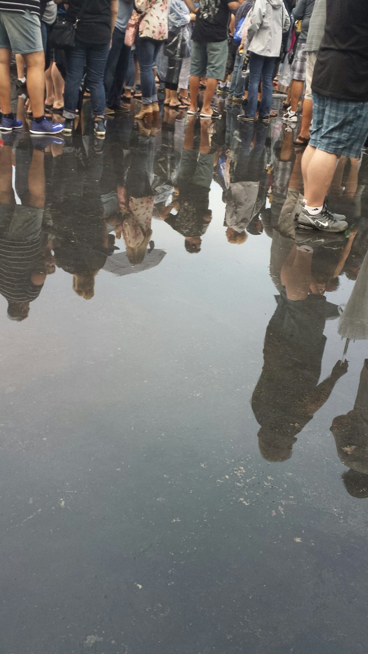 in the rain