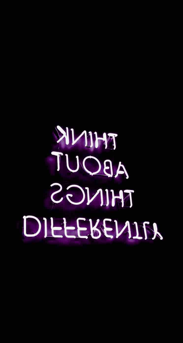 Think about things different