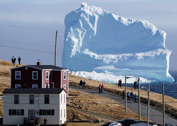 ice berg passed through Newfoundland