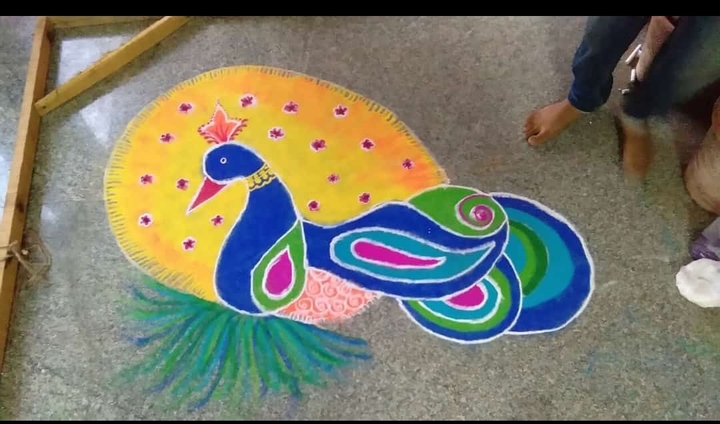 rangoli art #my art#