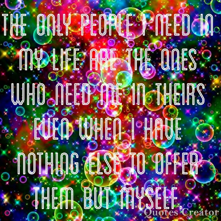 The People I Need