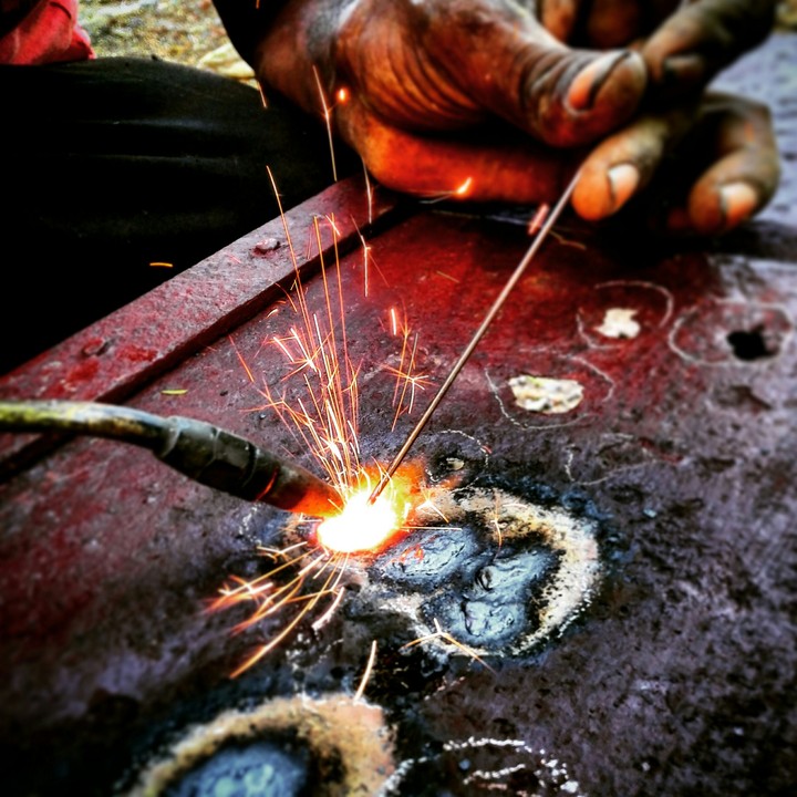 soldering of iron can