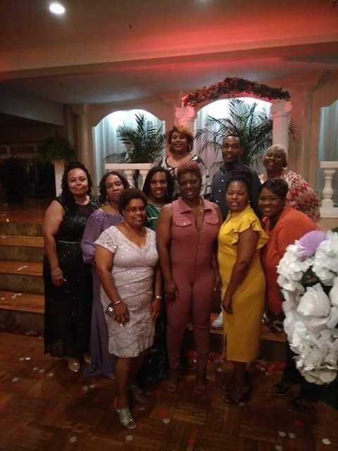 Coworkers at wedding