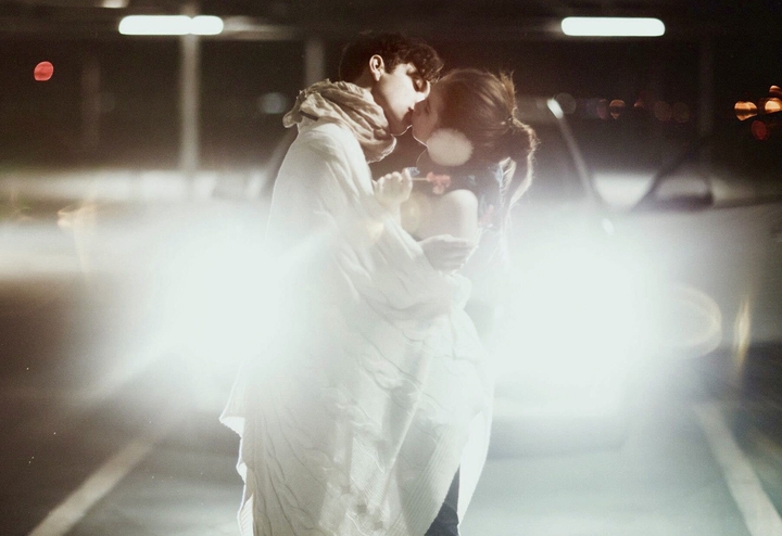 Tender kiss...