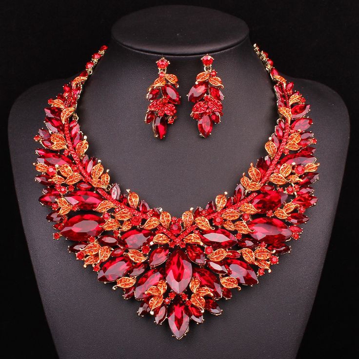 Gemstones Earrings & Necklace