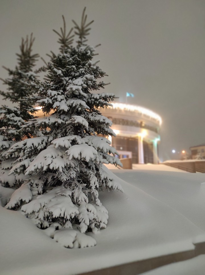 beautiful winter's evening.