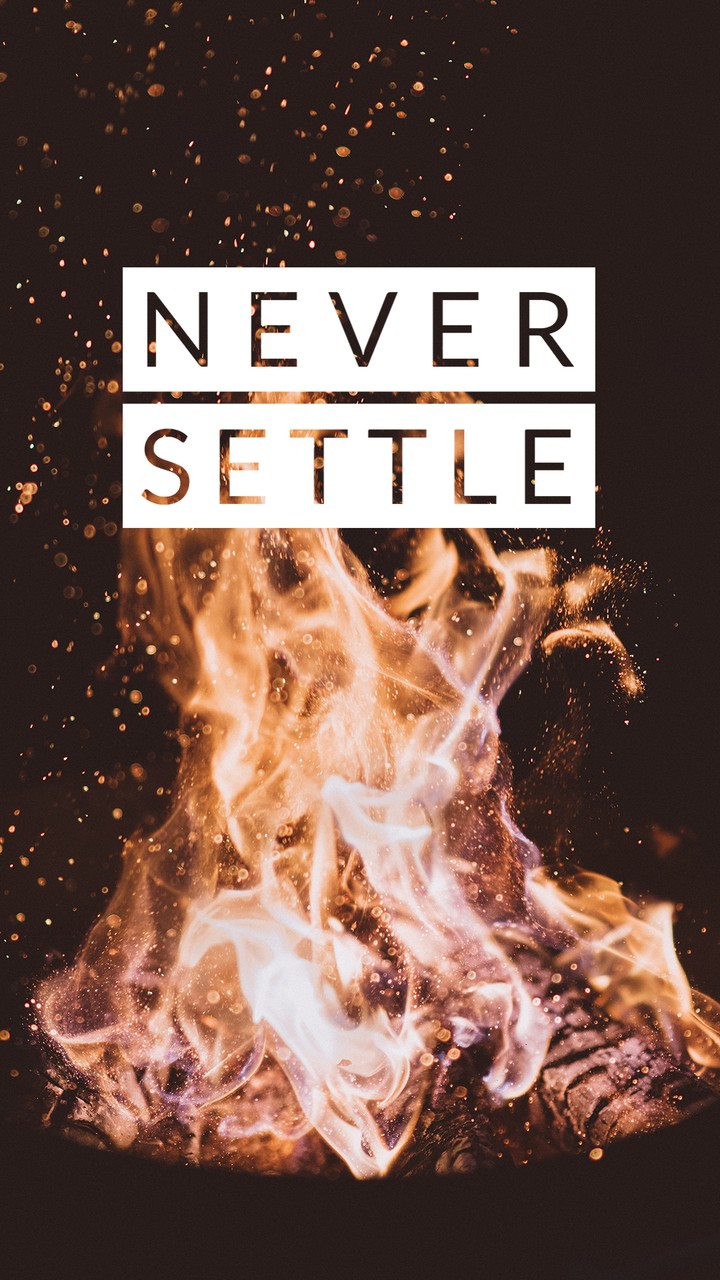 never settle