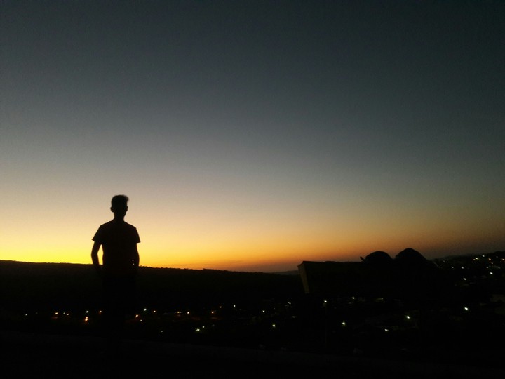 Saw and sunset