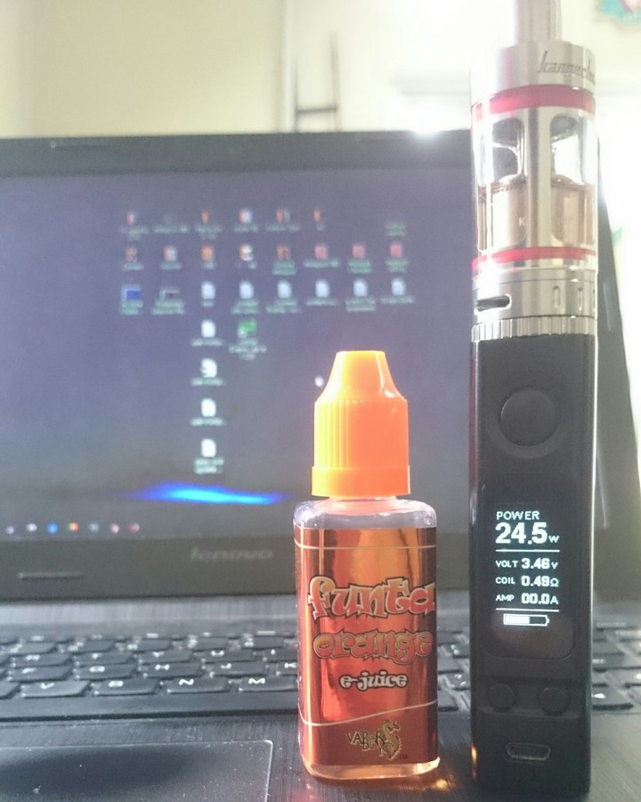 Vaping while working