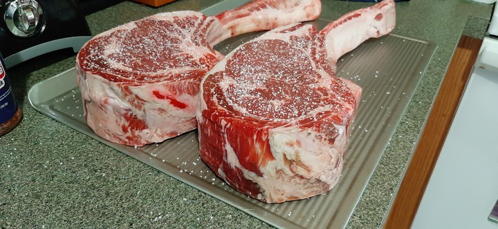 Iowa tomahawk steaks