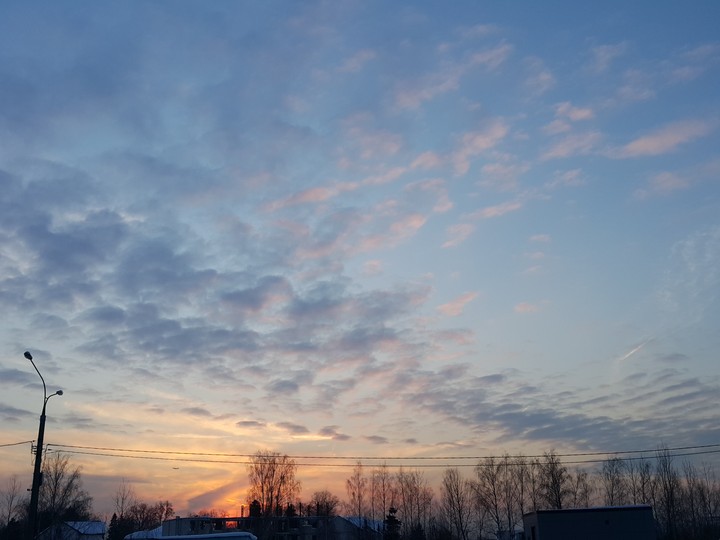 sun goes down