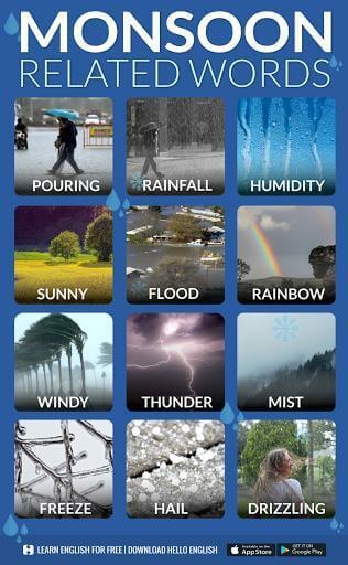 monsoon season words