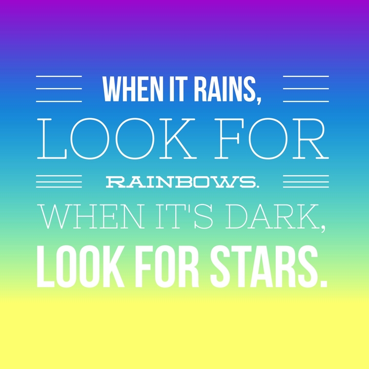 BE POSITIVE