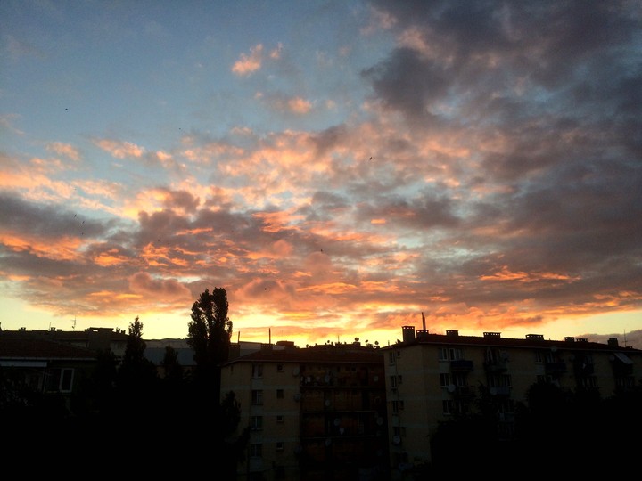 sunset cloudy