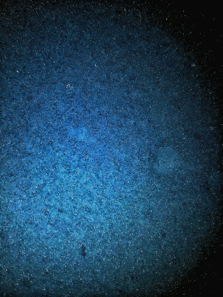 snow a little blue