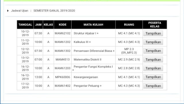 JADWAL
