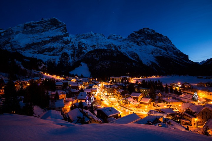 Winter in a village