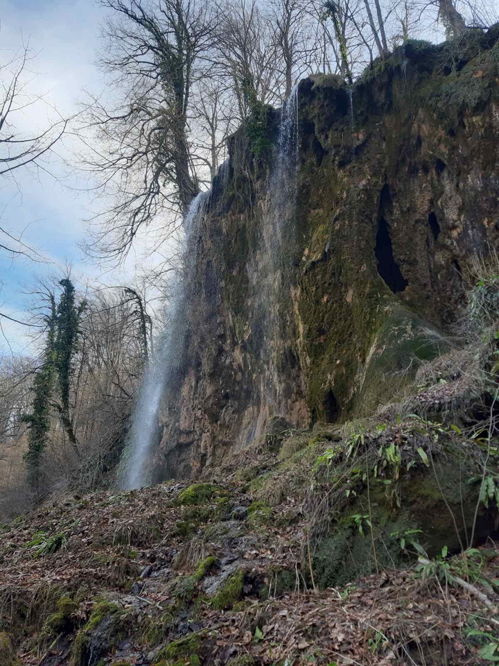 Water falls