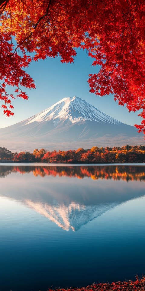 Autumn, Volcano वॉलपेपर
