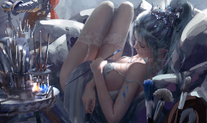 peinture féminine