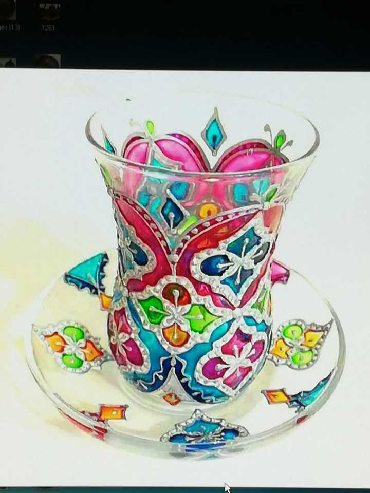 the vitina on glass