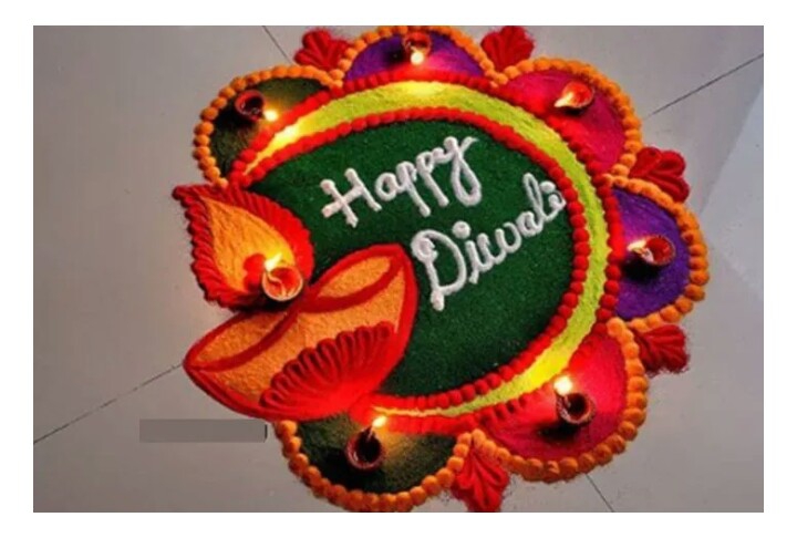 *Nice rangoli*