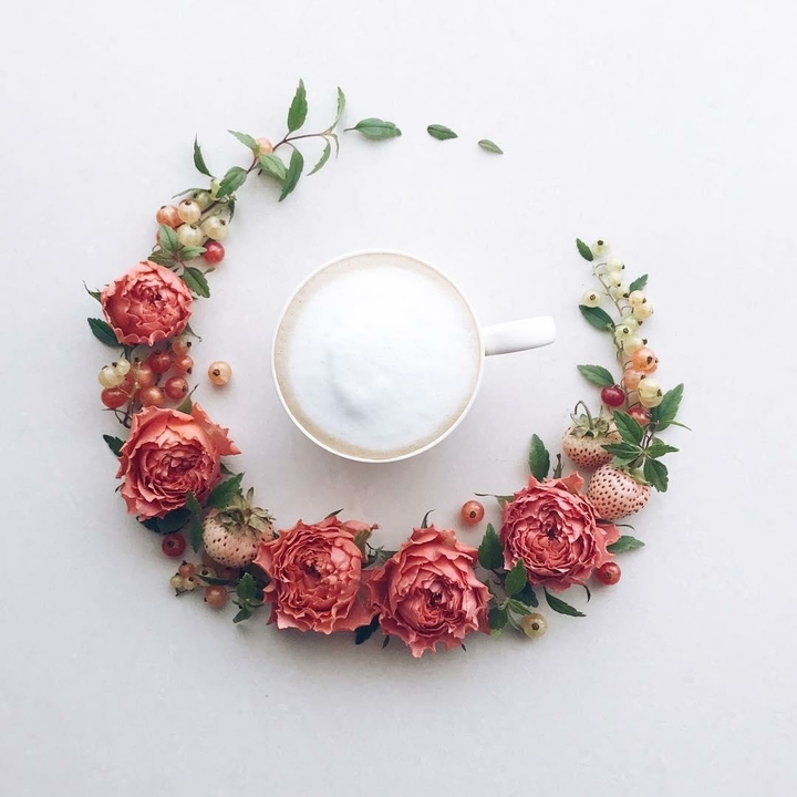coffee and flowers ❤️