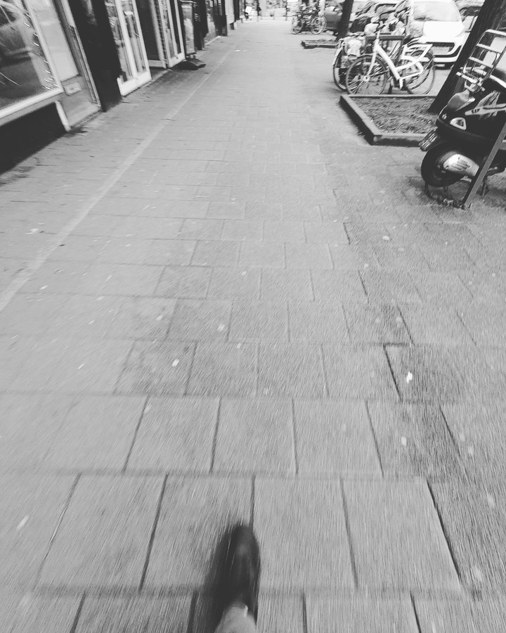 Walking on the street