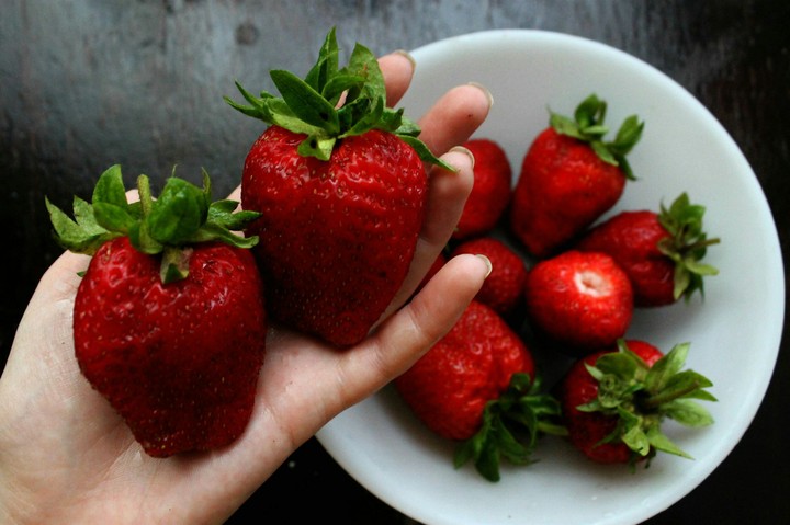 strawberry, food