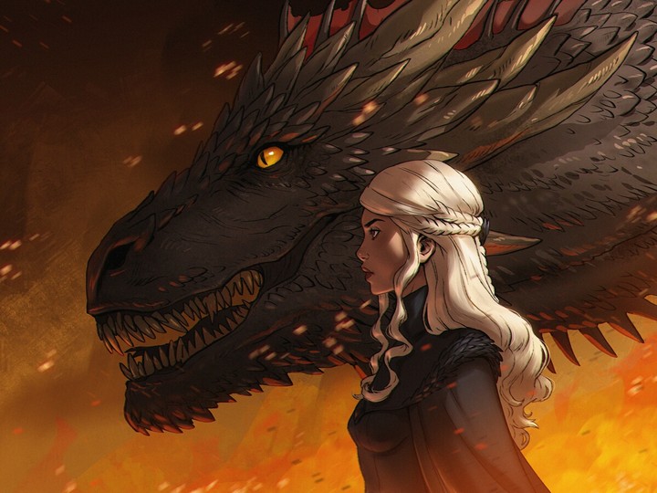 Daenerys and Drogon
