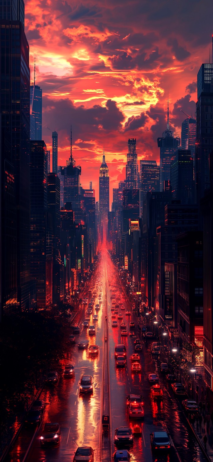 sunset, red Hintergrundbilder