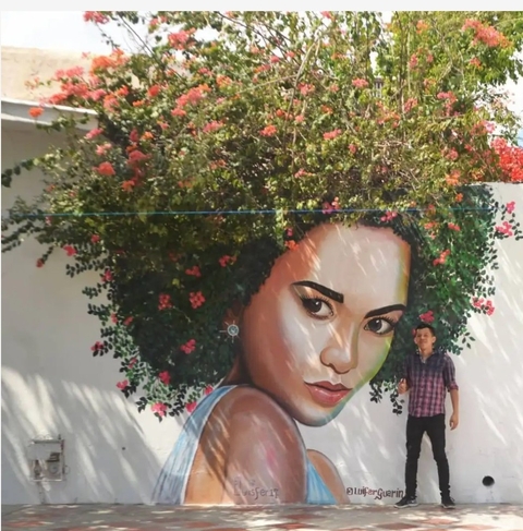 רקעים mural, afro