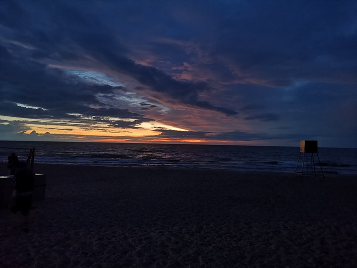 night at the baltic sea
