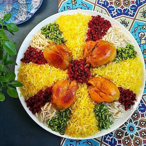 ⚁⚀⚃ Iranian Food ( Mura'ssa'h polo)