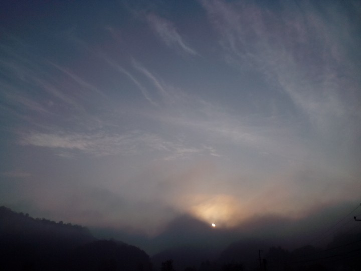 Sunset in Berezov