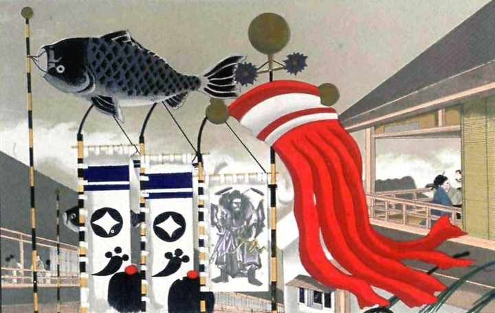 ukiyoe - Boy's Day pennants