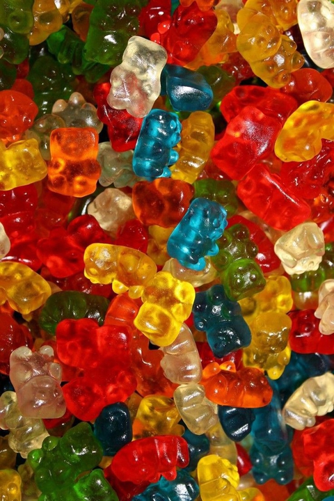Amber, confectionery achtergronden
