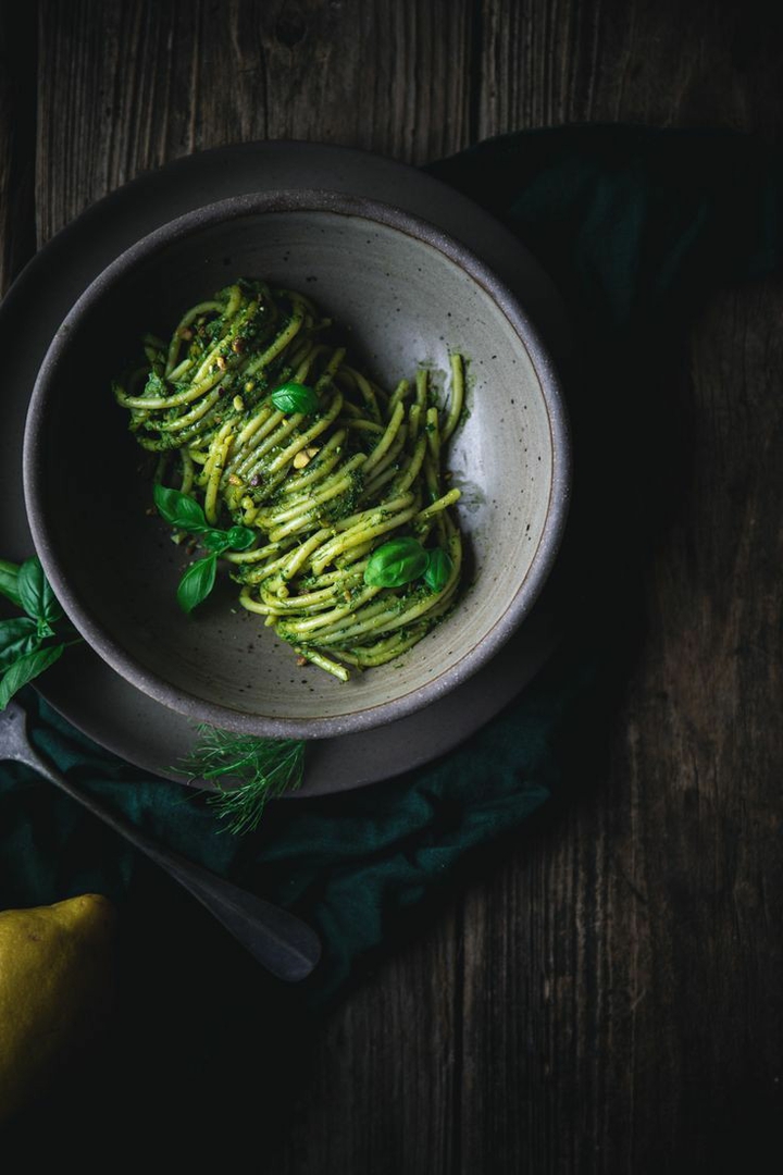 pasta with pesto